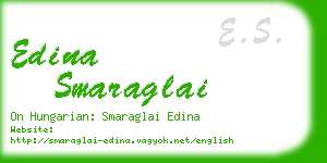 edina smaraglai business card